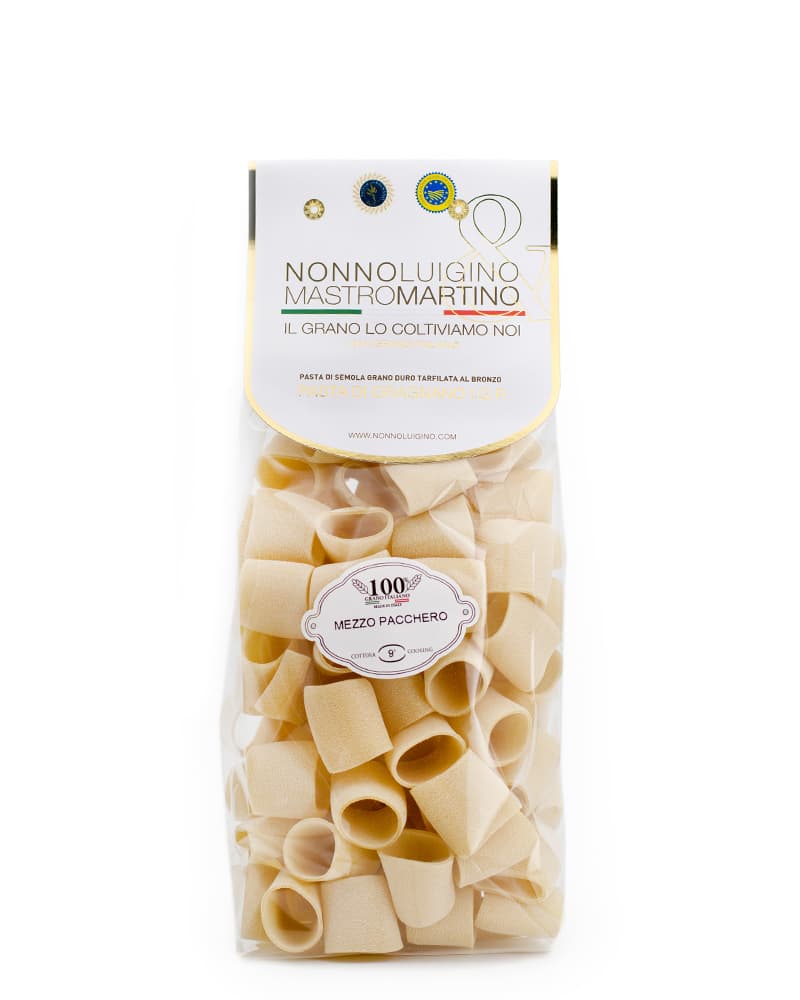 Pasta Artigianale di Gragnano IGP trafilata al bronzo - Mezzi paccheri