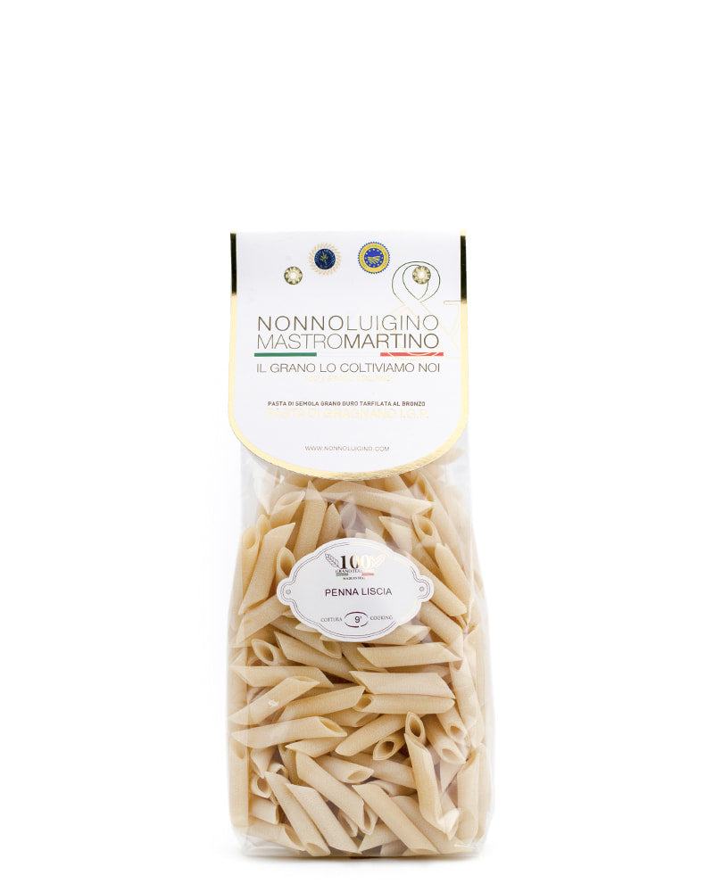 Pasta Artigianale di Gragnano IGP trafilata al bronzo - Penne Lisce